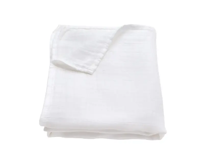 Ali + Oli Muslin Swaddle Blanket (Pure White)