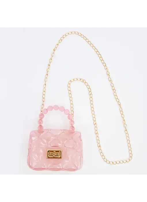 Clear Jelly Purse  - Pink