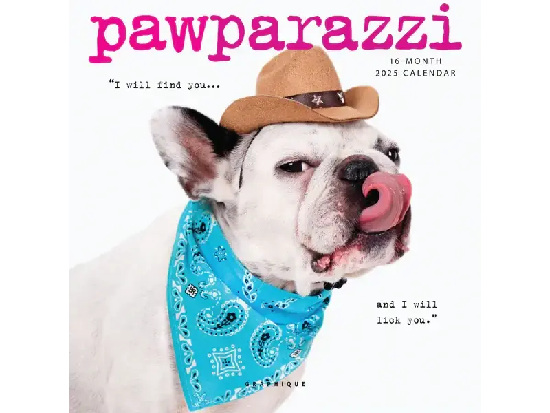 Graphique De France Pawparazzi 7 x 7 Wall Calendar