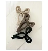 LoveLina Assorted Matte Ribbon Tie Hair Claws - Basho