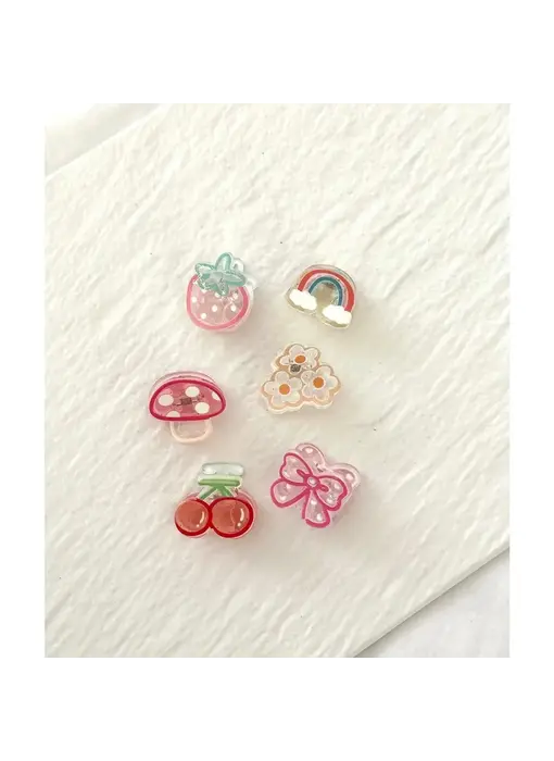 Assorted Mini Transparent Hair Claws Mix - Dolbi