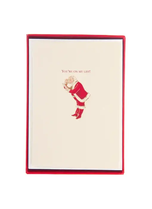 You're On My List La Petite  Noel Holiday Boxed Cards