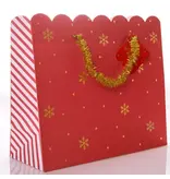 Graphique De France Snowflake Large Holiday  Gift Bag Set - Red Graphique De France Snowflake Large Holiday  Gift Bag Set - Red