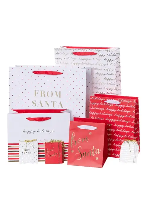 Classic Holiday Large Portrait Gift Bag