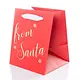 Classic Holiday Small Portrait "From Santa" Red Gift Bag