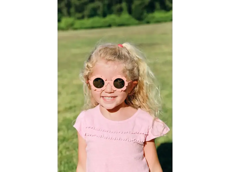 Babiators, LLC Peach Keen Polarized Flower Sunglasses with Mirrored Lens Ages 0-2 years