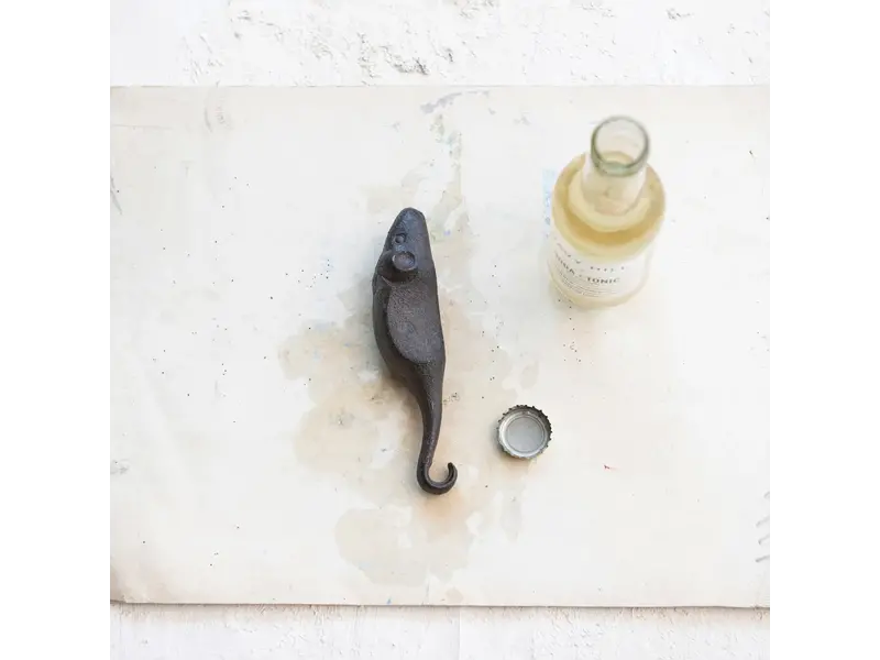 Creative Co-OP Cast Iron Mouse Shaped Bottle Opener