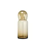 Bloomingville 16 oz. Glass Carafe w/ 12 oz. Drinking Glass, Amber Color