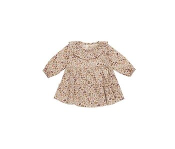 RUFFLE COLLAR BUTTON DRESS || POSY