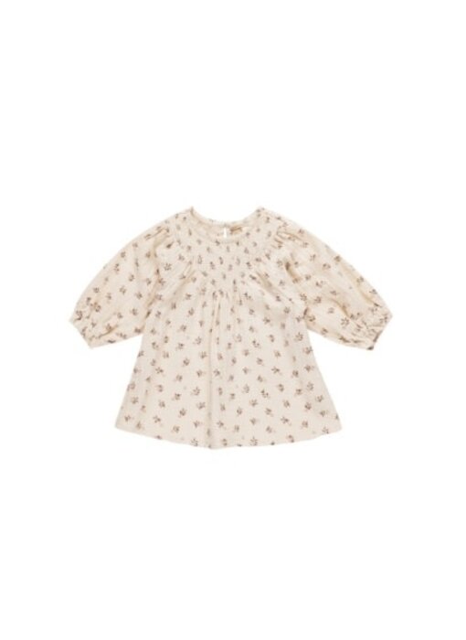 V SMOCKED DRESS || HOLLY BERRY