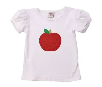 Apple Puff Sleeve Shirt white 2T