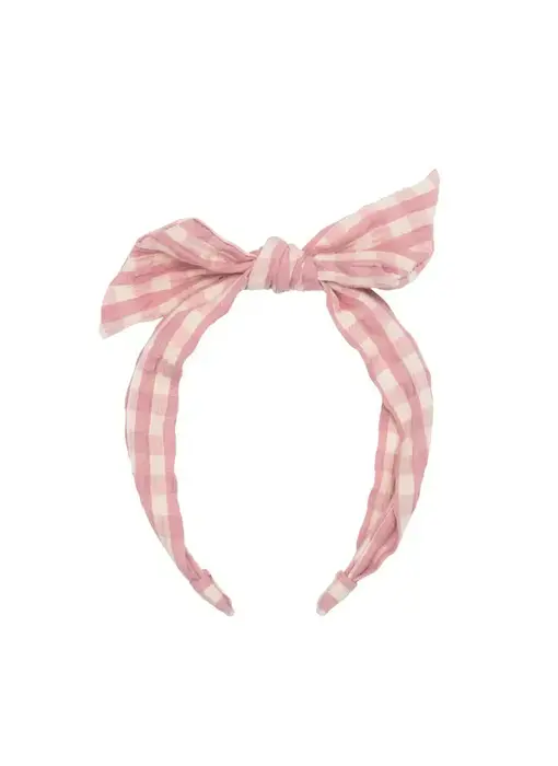 Taylor Gingham Tie Headband