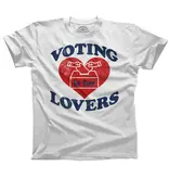 Boredwalk Voting Is For Lovers T-Shirt White - XLarge