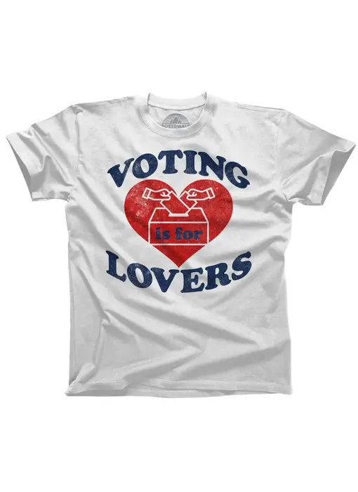 Voting Is For Lovers T-Shirt White - XLarge