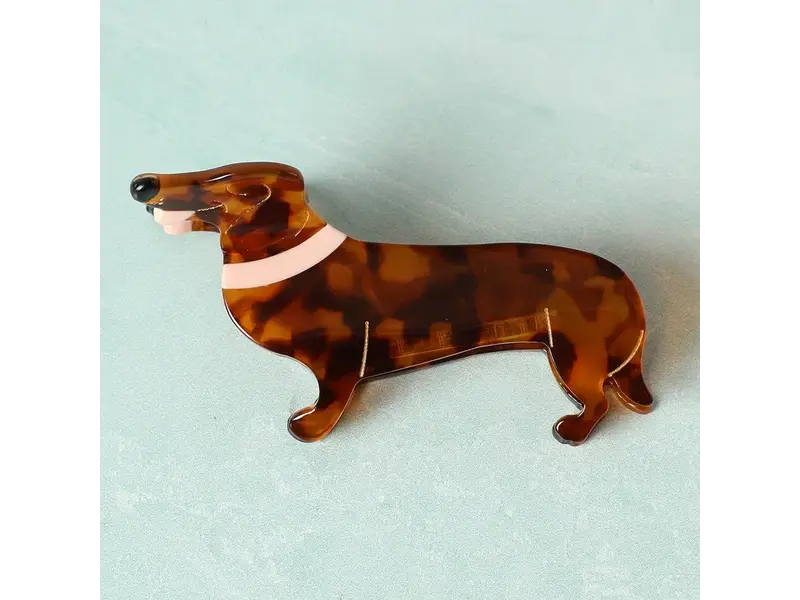 Fashion City Small Hair Claw Clips - Dachshund