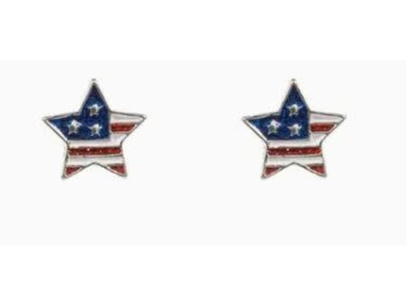 Fashion City Star Enamel Post Earrings