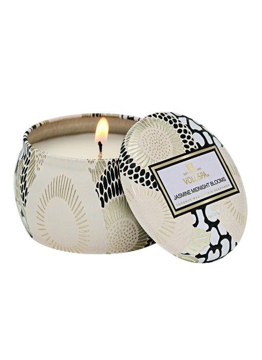 Jasmine Midnight Blooms Mini Decorative Tin