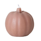 Unscented Pumpkin Shaped Candle, Camel Color