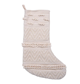 Creative Co-OP Woven Cotton Blend Christmas Stocking