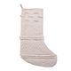 Woven Cotton Blend Christmas Stocking