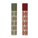 Fireplace Safety Matches in Tube Matchbox with Geometric Pattern