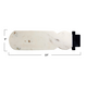 Marble Snowman Shaped Cheese/Cutting Board, White & Black