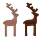 Flocked Reindeer, 2 Assorted Colors