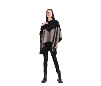 Minuet Cape Wrap - Black/Charcoal