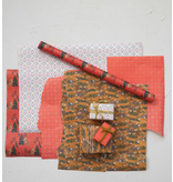 Creative Co-OP Wrapping Paper Sheets w/ AssortPatterns, 3 shts/roll, 28"x20" each