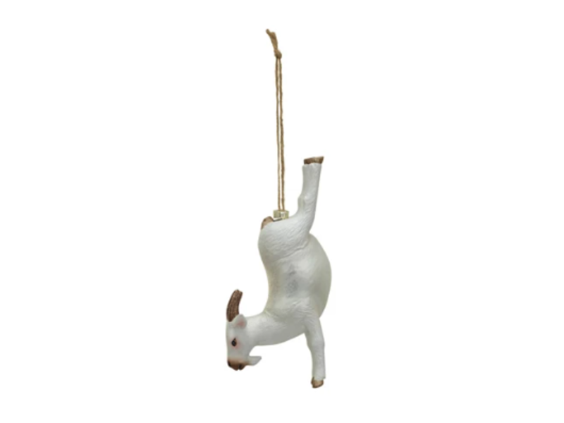 Creative Co-OP Glass & Resin Farm Animal in Yoga Pose Ornament, 4 Assorted Styles