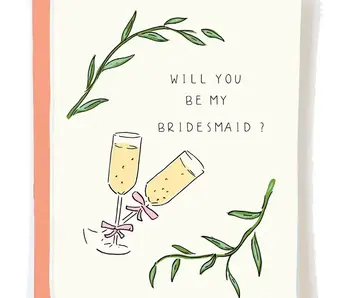 Be My Bridesmaid Proposal Card