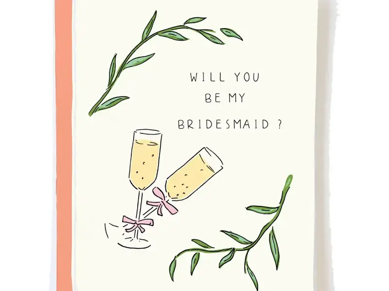 Pop + Paper Be My Bridesmaid Proposal Card