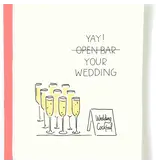 Pop + Paper Open Bar Wedding Card