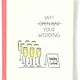 Open Bar Wedding Card