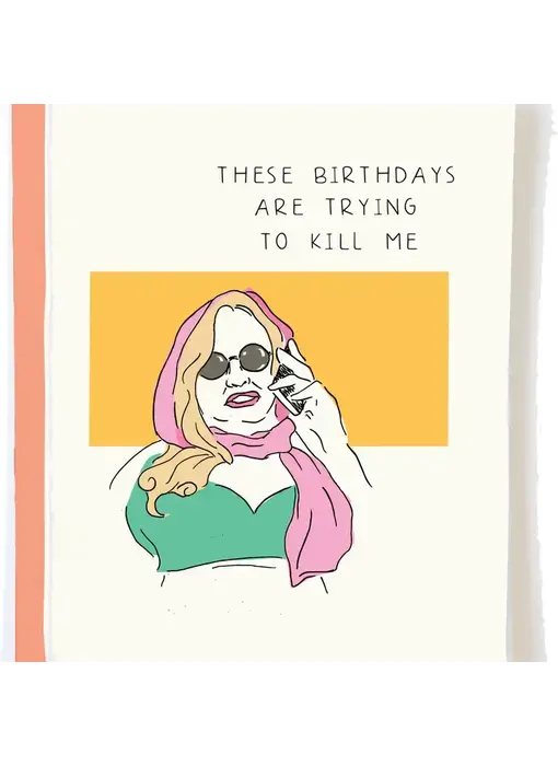 White Lotus Funny Birthday Card