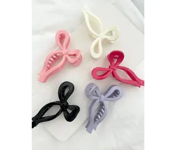 Assorted Glossy Ribbon Hair Claws - Basho Glossy