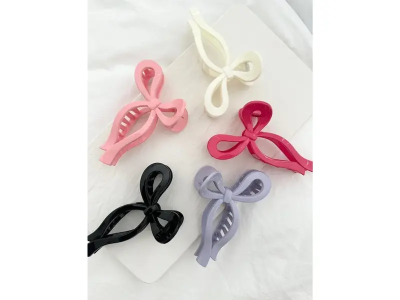 LoveLina Assorted Glossy Ribbon Hair Claws - Basho Glossy