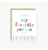 2021 Co. My Favorite Person Birthday Card