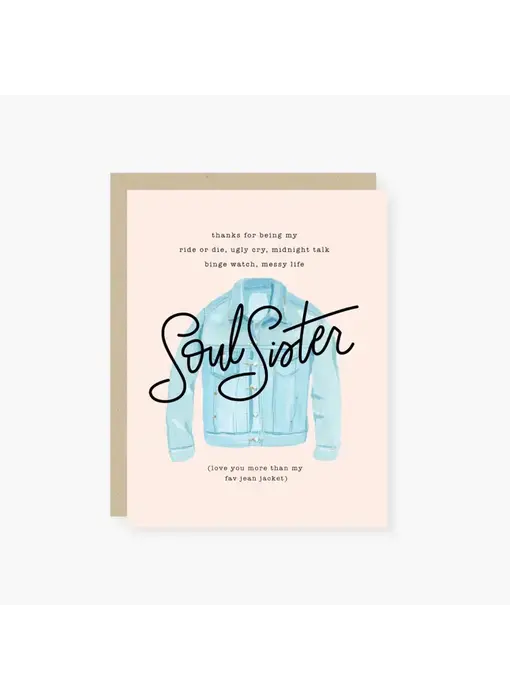 Soul Sister Friendship Card