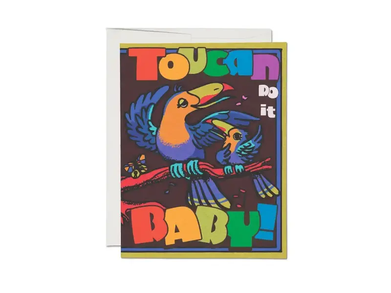 Red Cap Cards Toucan Do It Greeting Card