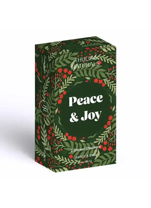 Peace & Joy Holiday Shower Steamers | 2 Pack Orange and Sage
