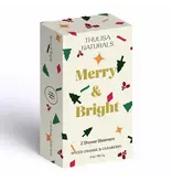 Thulisa Naturals | Bath + Body Merry & Bright Holiday Shower Steamers | 2 Pack Spiced Orange + Cranberry