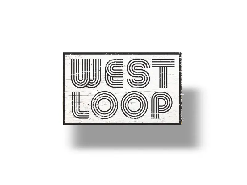 Go Jump In The Lake West Loop (Chicago) Rustic Wooden Sign 6 X 10 Black Type