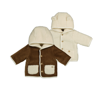 Reversible shearling coat | mocha