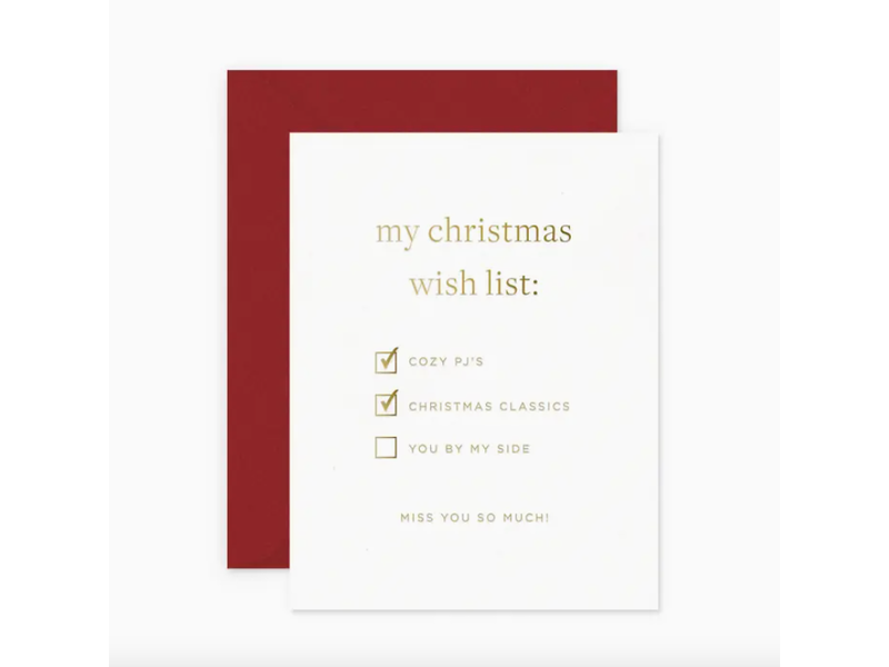 Smitten on Paper Christmas Wish Greeting Card