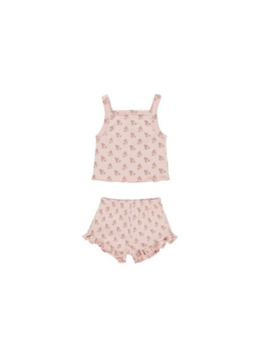 EVIE TANK + SHORTIE SET || ROSES