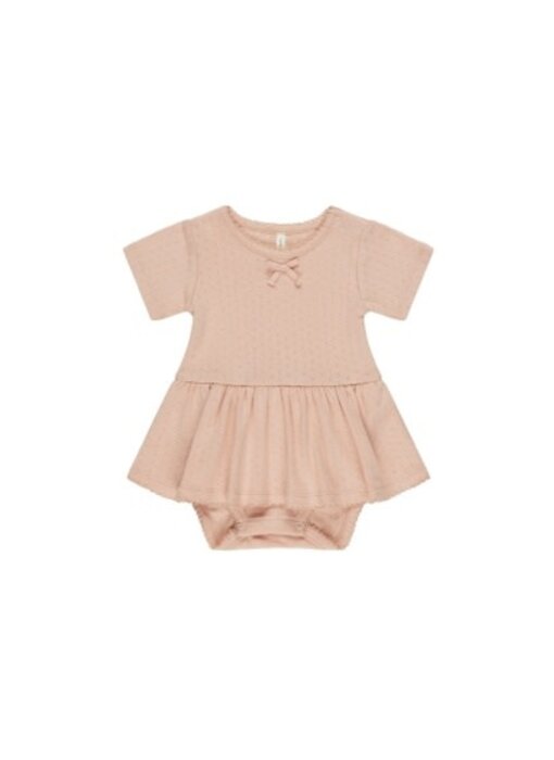 POINTELLE SKIRTED BODYSUIT || MELON