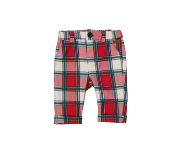 Long trousers - red plaid