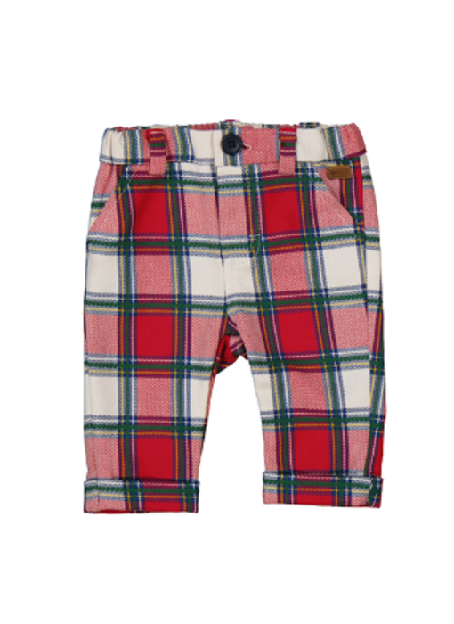Long trousers - red plaid