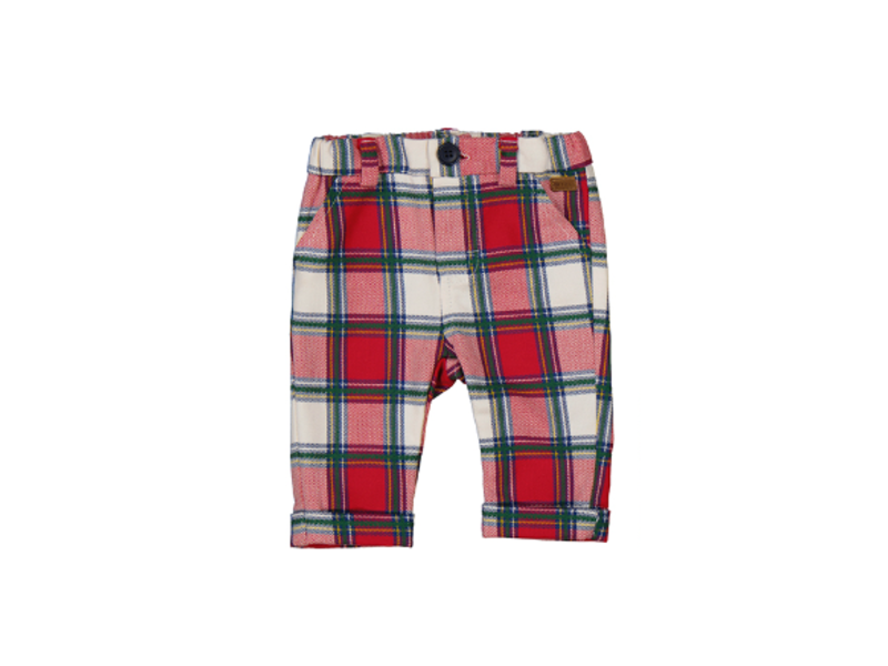 Mayoral Long trousers - red plaid